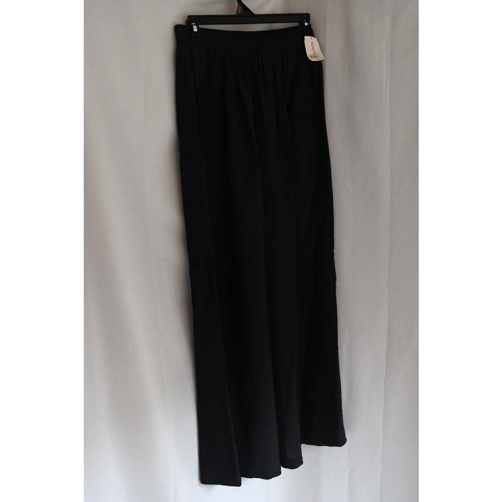 BCBG Barneys Paris Black Elastic Waist Wide Leg Comfortable Dress Pants Sz 2 NWT - Picture 4 of 6